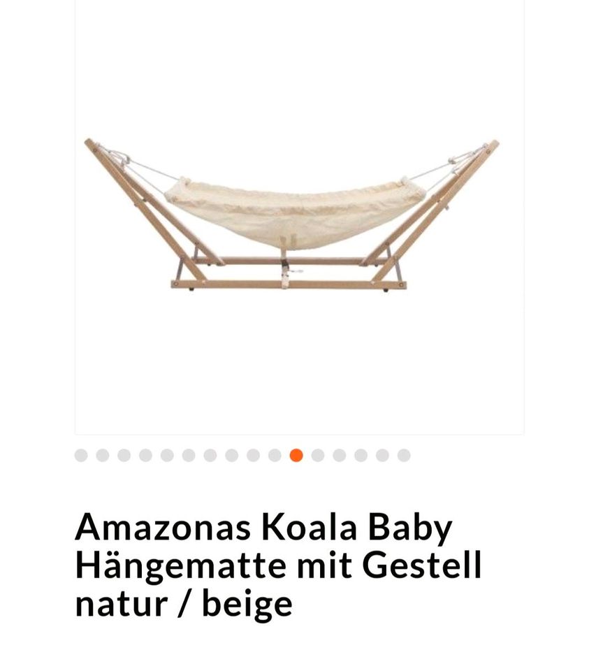 Amazonas Koala Baby Hängematte Wiege natur/beige - WIE NEU! in Rossau (Sachsen)