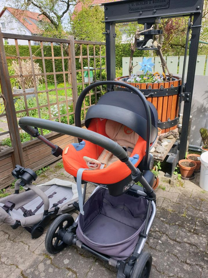 Baby- und Kinderwagen Kombi in Korb