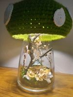 Pilzlampe Trockenblumen Fliegenpilz Elfe Frühling LED Handmade Brandenburg - Schorfheide Vorschau