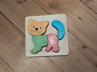 Holzpuzzle Katze 4 Teile plus Rahmen Westerwaldkreis - Ettinghausen Vorschau