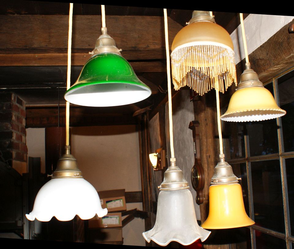 Lampe Deckenlampe Porzellan antik 6-teilig Designerstück in Langenberg