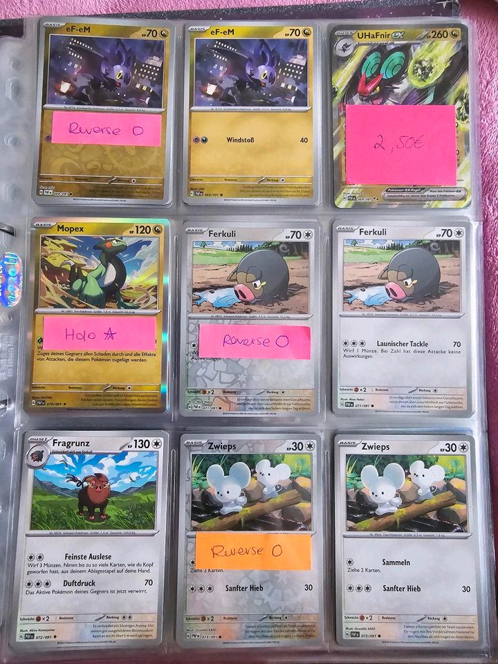 142 Pokemon Karten aus Paldeas Schicksal Booster EX, Shiny, Holo in Kaufering