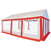 Gartenzelt Partyzelt Festzelt Pavillon PVC 4x6 m Rot und Weiß Bayern - Bad Kissingen Vorschau