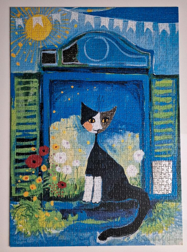 Rosina Wachtmeister Puzzle von 1997 verleimt in Allmendingen