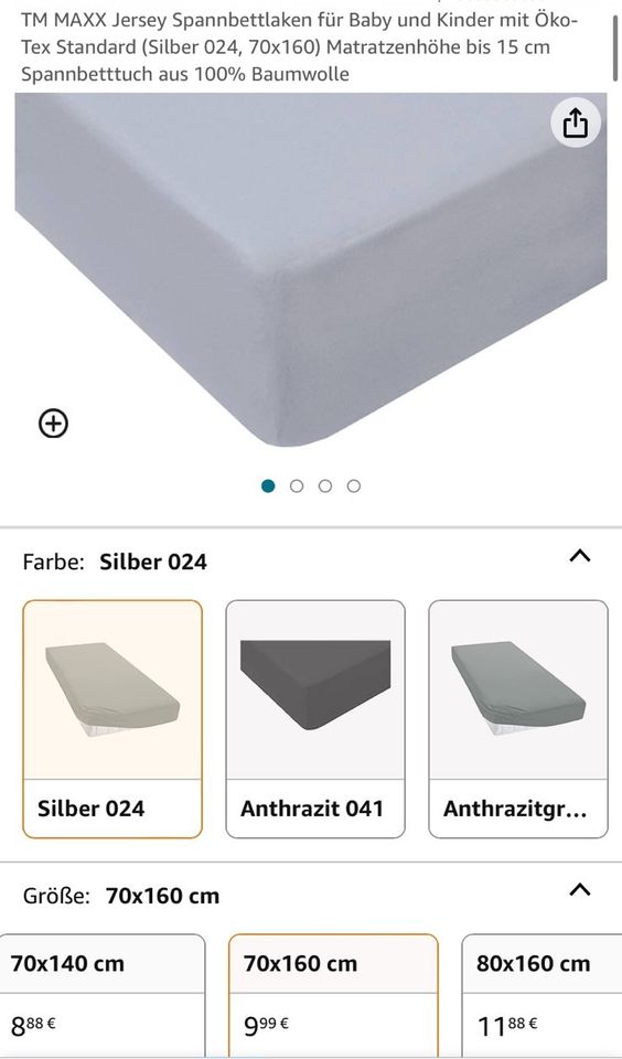 Ikea Sniglar Juniorbett 70x160cm + Visko Auflage Bettlaken in Leipzig