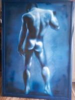 Poster Bild Blau Nackt Mann 75 x 105 cm Dortmund - Lanstrop Vorschau