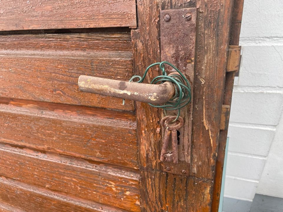 Antike Holztür  Tür antik mit sprossenfenster in Telgte