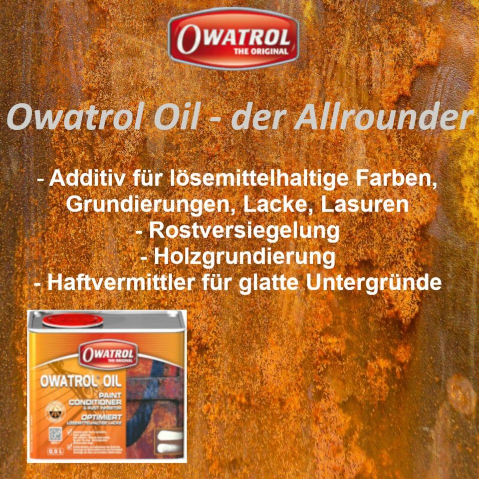 Owatrol Öl, der Alleskönner, Rostschutz, Holzöl, 1 Liter in  Nordrhein-Westfalen - Neukirchen-Vluyn, Heimwerken. Heimwerkerbedarf  gebraucht kaufen