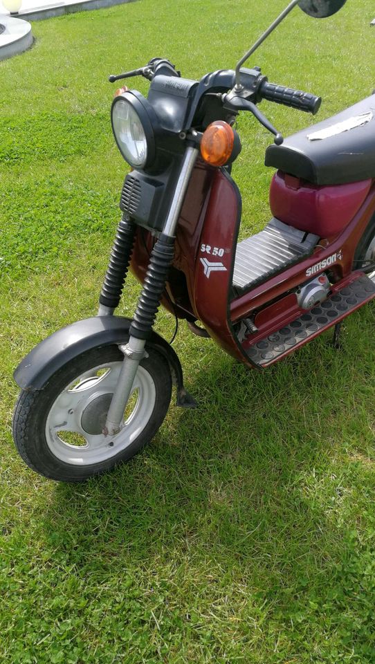 Simson Roller SR 50 B4 Baujahr 1988, 4 Gang in Schkopau