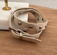 Wickel-Armband Leder-Optik beige Nieten Baden-Württemberg - Achern Vorschau