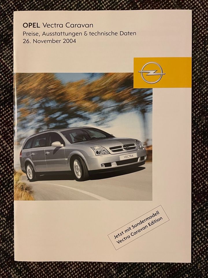 Opel Vectra C Caravan Prospekt, Preise, Zubehör in Petersberg