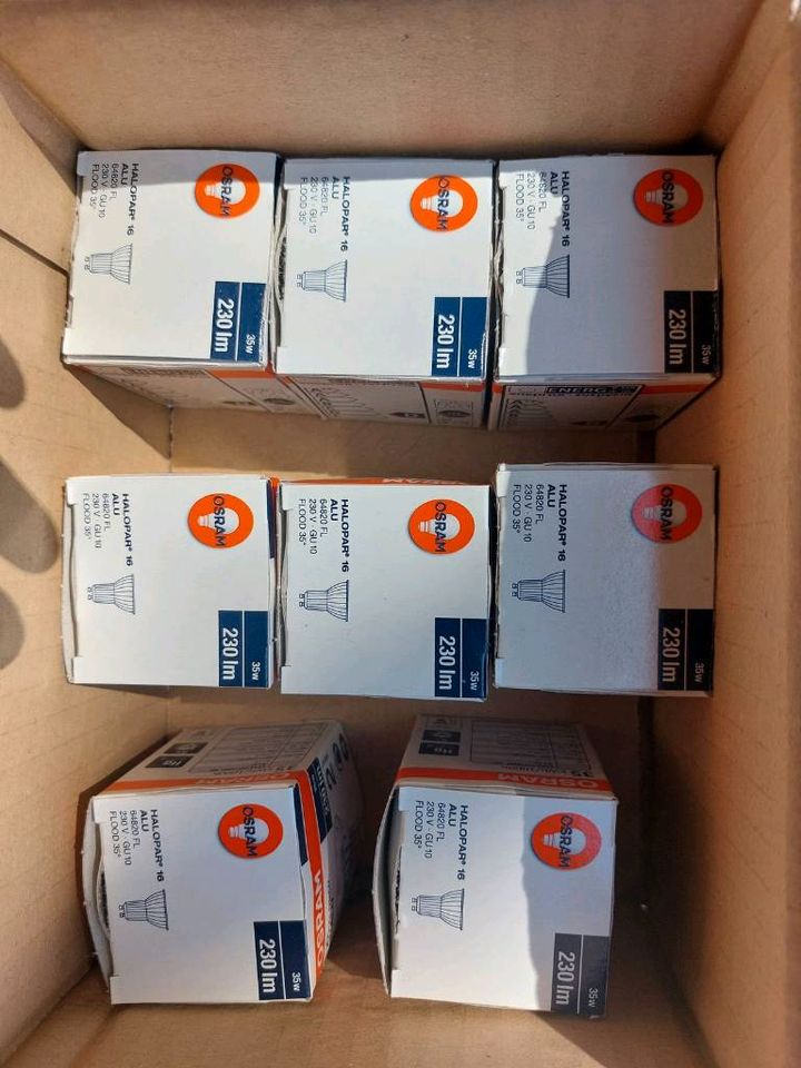 8 x Osram Spot Halogen Halopar 16 Alu 35w in Hamburg