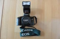 Canon EOS 100 mit Blitzgerät 300 EZ u. Handbuch / Spiegelreflexk. Baden-Württemberg - Dietenheim Vorschau