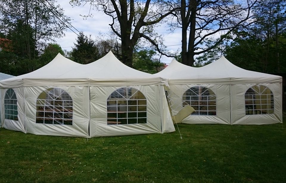 Festzelt Pavillon 5 x 6,8m mit Seitenteilen - mieten / leihen in Radebeul