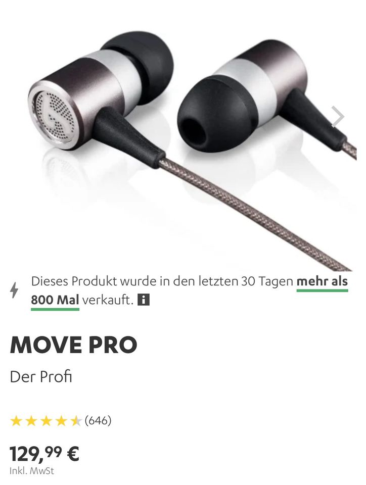 Teufel move pro In-Ear-Kopfhörer in Feilbingert