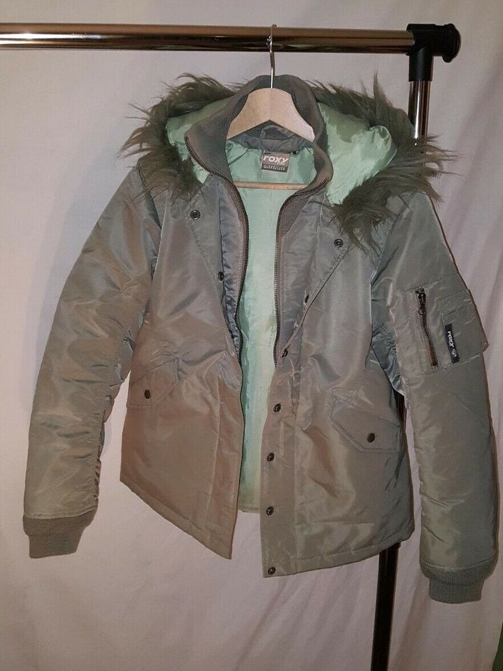 ROXY JACKE Grün S 36 Top Zustand in Hof (Saale)