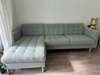 Sofa (3-er) in hellgrün/Holz mit Récamiere Eimsbüttel - Hamburg Schnelsen Vorschau