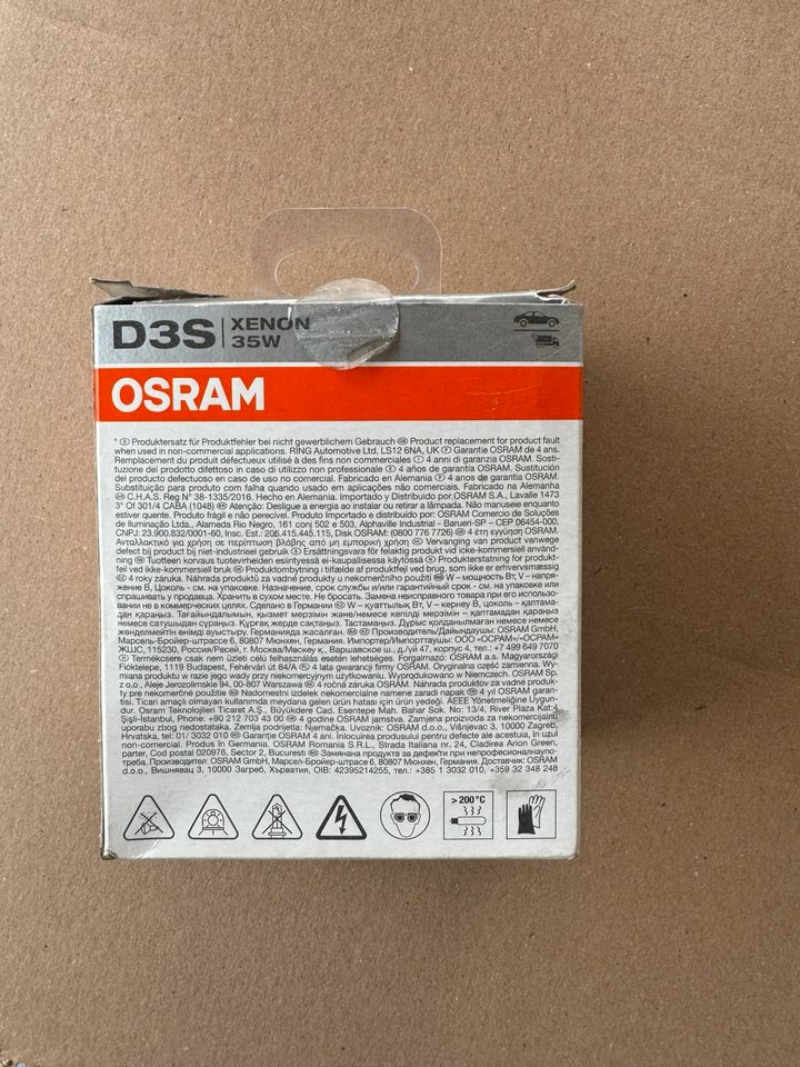 neuwertige Xenon Leuchtmittel D3S von Osram in Kassel