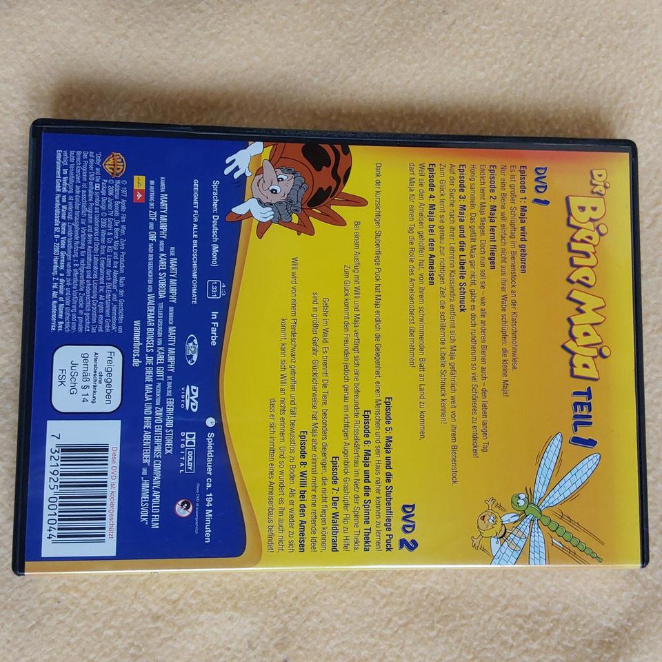 DVD Biene Maja, Leo Lausemaus,  Pinguine April April,  CD Safiras in Hähnichen