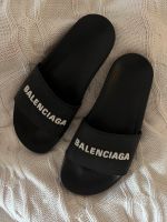 Schwarze Balenciaga Logo Slides Schlappen Pantoletten❤️Gr. 38 Hessen - Darmstadt Vorschau