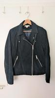 Dunkelblaue Wildlederjacke Bikerjacke Bonn - Endenich Vorschau