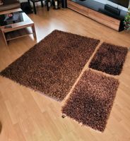 Langflor Teppich shaggy braun metallic 190x130cm 100x60cm Nordrhein-Westfalen - Spenge Vorschau