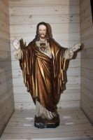 Grosse alte Jesus - Figur Gips ca. 68 cm Rheinland-Pfalz - Herschbach Vorschau