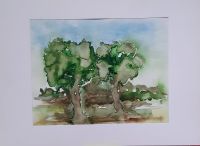 Aquarell „kleiner Wald“ Berlin - Zehlendorf Vorschau