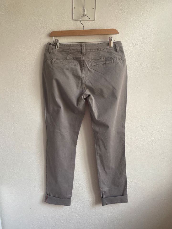 Street One, Chinohose "Joris" Casual Fit, grau, Gr. 36 in Winterhausen