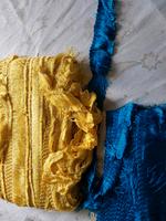 Bordüre  Fransen neu  DDR gelb blau Gold Sachsen - Nünchritz Vorschau