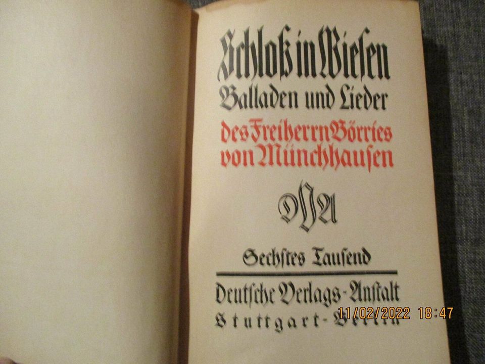 10 antiquarische Bücher als Komplettpaket (1902-1940) in Rudersberg