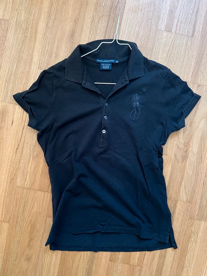 Ralph Lauren Sport S M 36 38 Schwarz Poloshirt Polo T-Shirt in München