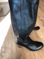 Schwarze Lederstiefel Hessen - Groß-Umstadt Vorschau