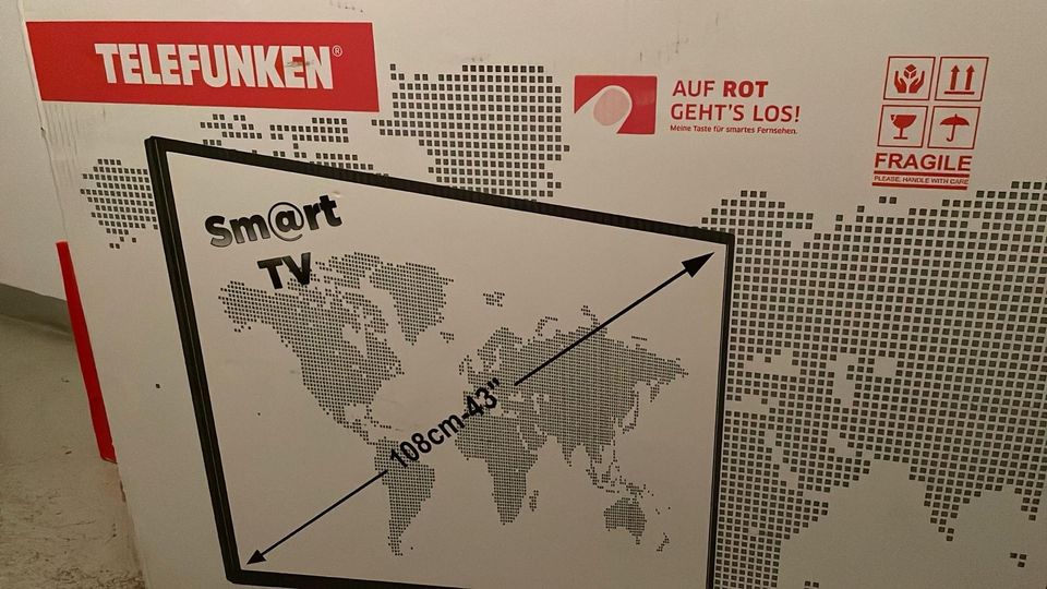 WIE Neu LED smart TV 43” Telefunken in München