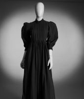 Laura Ashley Vintage Kleid Leinen Schwarz Berlin - Westend Vorschau