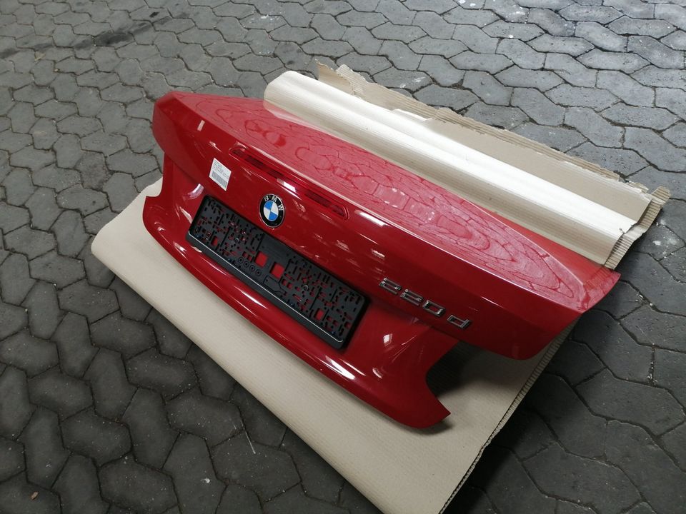 BMW 2ER F23 CABRIO HECKKLAPPE HINTEN Melbourne Rot Metallic A75 in Hilden