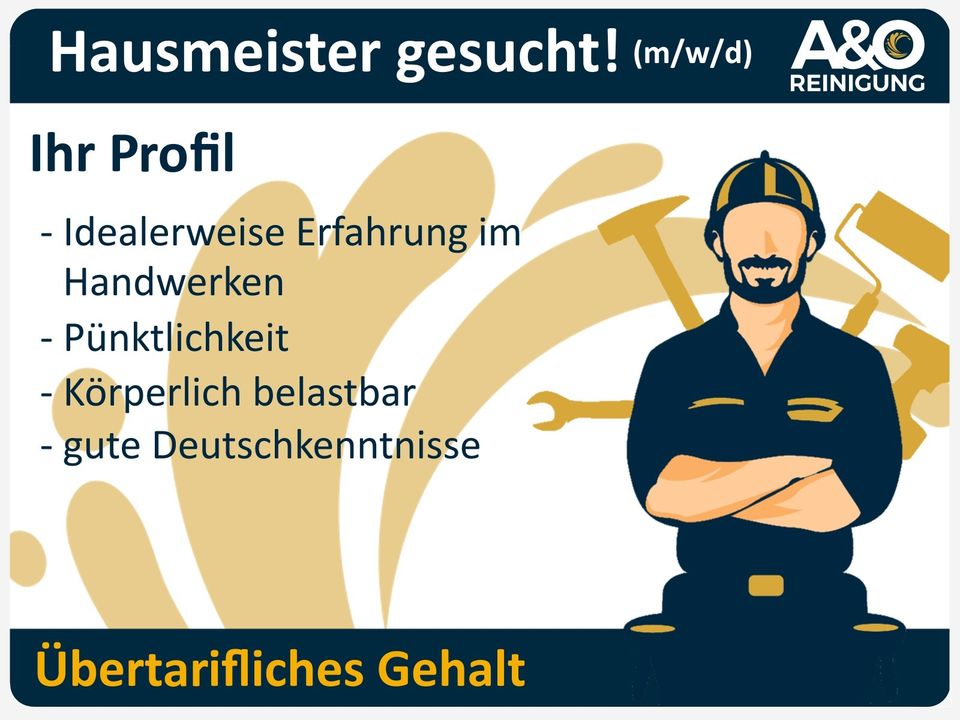 Hausmeister gesucht! (Teilzeit) in Schweinfurt