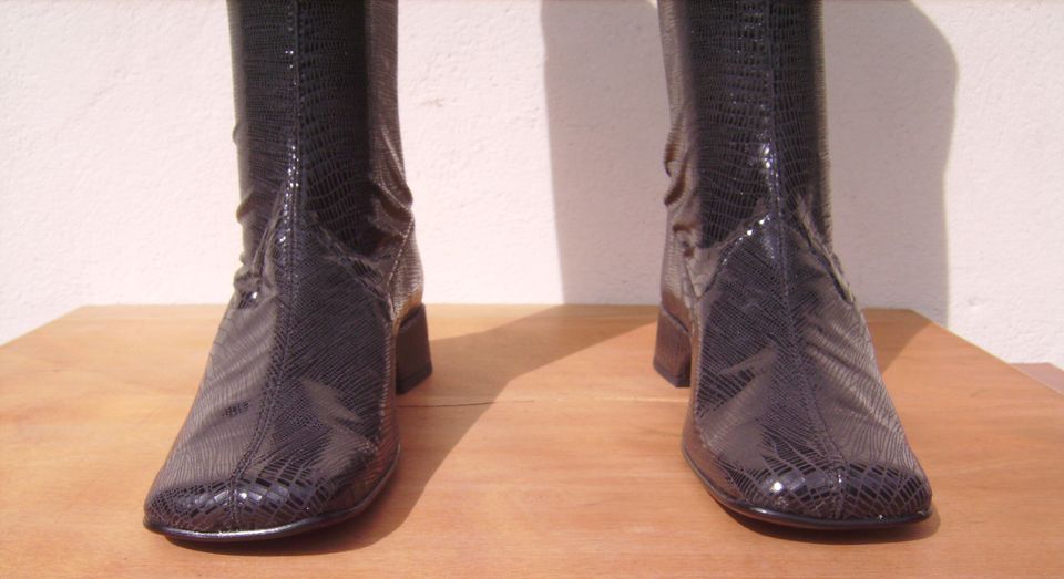 Vintage Square Toe Stiefel, Gr. 38 - Neu, ungetragen in Zeven