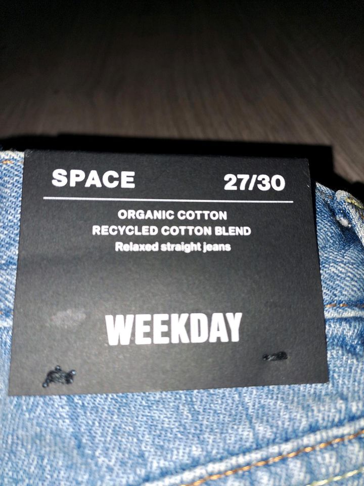 Weekday Jeans Straight Leg 27/30 in Hollenstedt