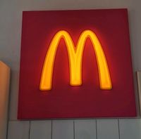 Reklame Original Mc donalds M Leinwand lampe leuchte DIY Altona - Hamburg Sternschanze Vorschau