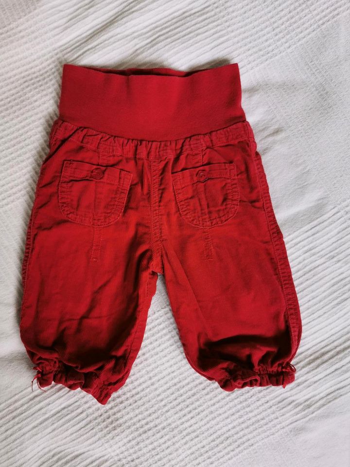 Rote Cordhose von Steiff Gr. 62 in Pulheim