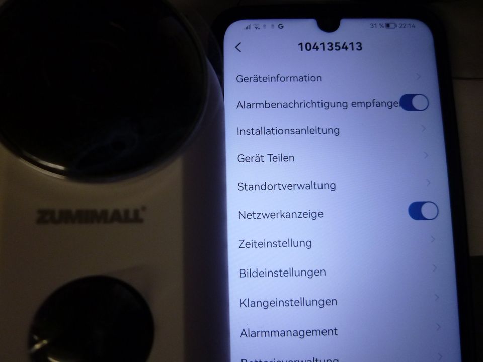 ZUMIMALL F5 , Battery Security Camera, Webcam, App gesteuert in
