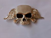 Gürtelschnalle Totenkopf Bikerschmuck Rockerschmuck Motorrad Brandenburg - Kremmen Vorschau