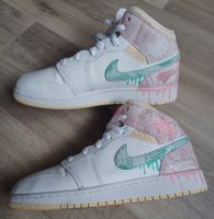 gebrauchte Air Jordan 1 Mid GS SE 'Paint Drip Gr.40 Sachsen-Anhalt - Langenweddingen Vorschau