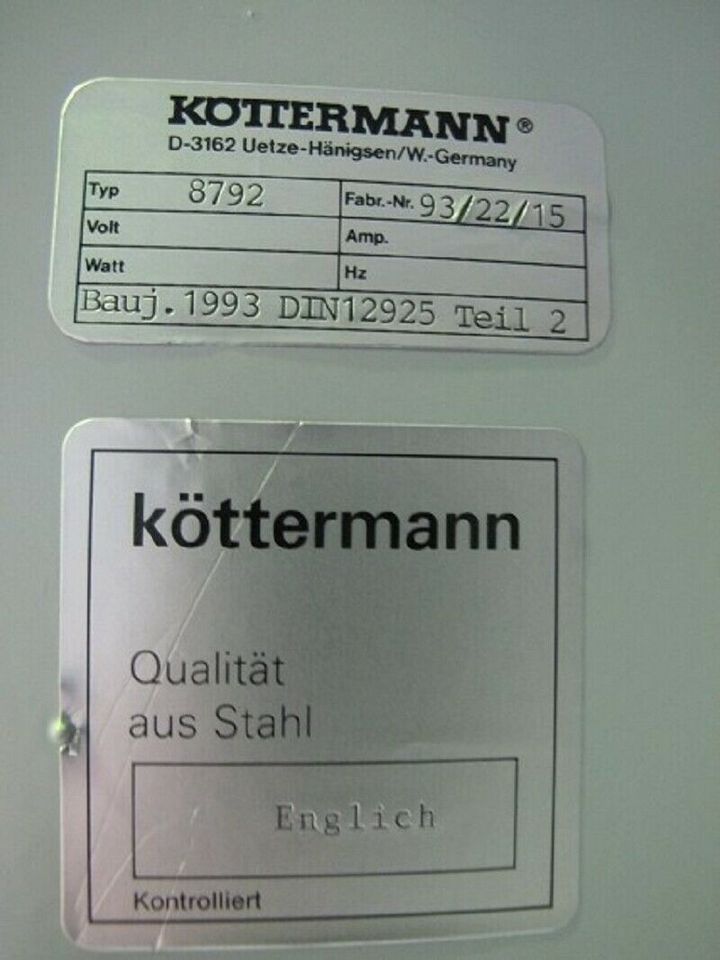 Köttermann DIN12925-2 Gefahrstoffschrank Sicherheitsschrank#15999 in Dinslaken