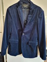 Dunkelblauer Zara Blazer in Samt Gr M Hessen - Bad Homburg Vorschau