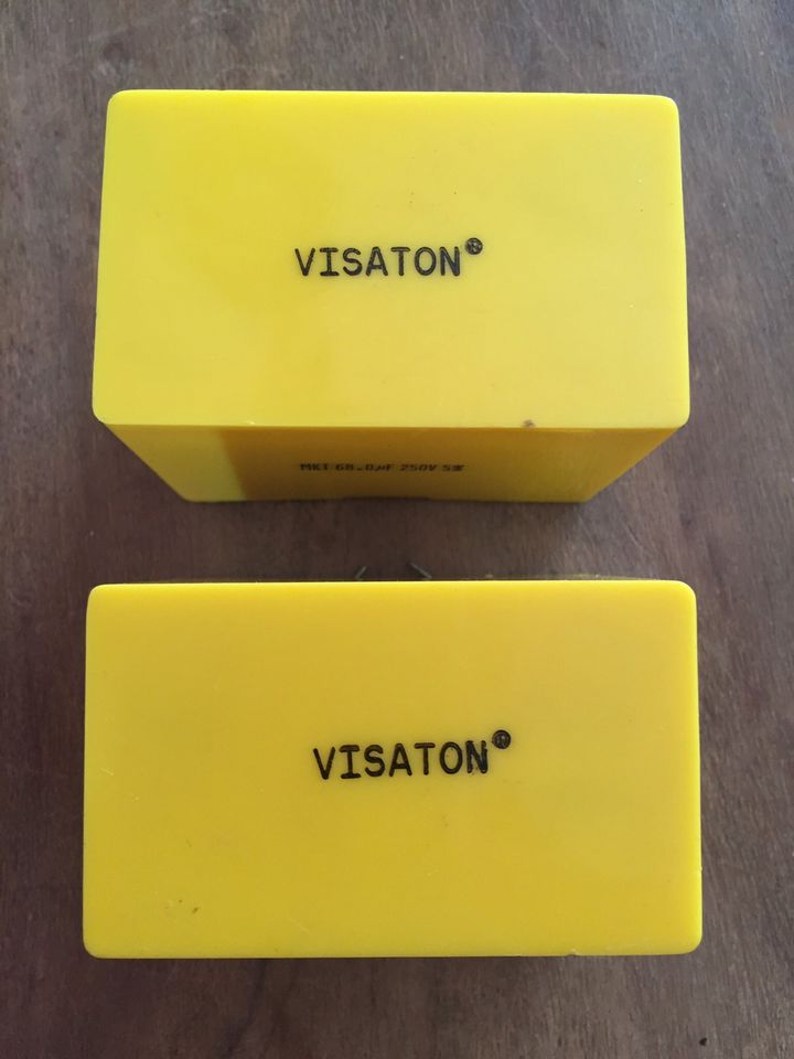 2 Visaton High End MKT Folienkondensatoren 68 uF 250V Caps Folkos in Berlin