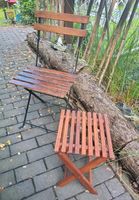 Garten Set 1 Stuhl + 1 Beisteltisch Terrasse Balkon Holz Köln - Köln Buchheim Vorschau