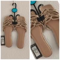 Schuhe Sommer Gold Große 39 Sachsen-Anhalt - Magdeburg Vorschau
