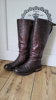 Stiefel Kroko-Optik Gr. 38 Niedersachsen - Stuhr Vorschau